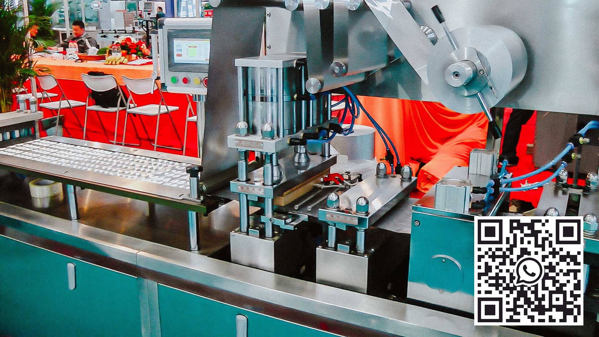 Автоматическая блистерная машина для пакетированной продукции мед, кетчуп, варенье